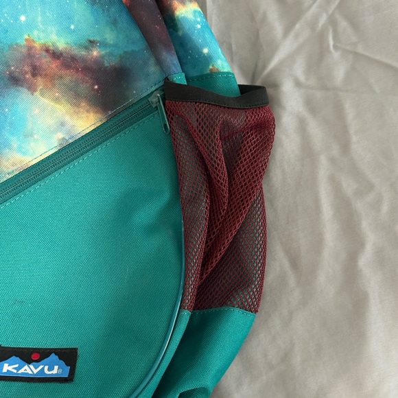 Kavu Green and Blue Backpack Bag - Picture 3 of 9